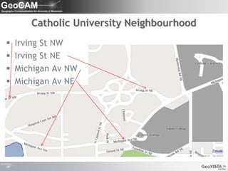 Catholic University NeighbourhoodIrving St NWIrving St NEMichigan Av NWMichigan Av NE