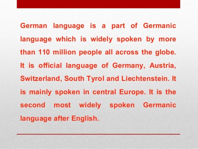 Why German Language Is Mostly Preferred In Technology And Power Sector?