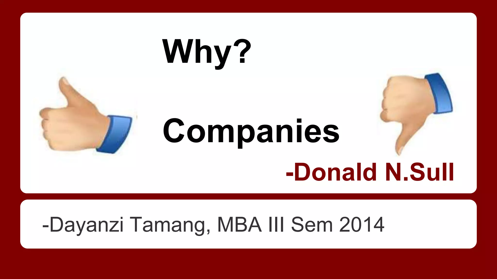 Why good companies go bad PPT