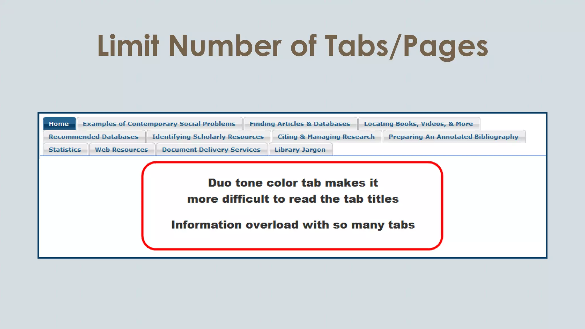 Limit Number of Tabs/Pages
 