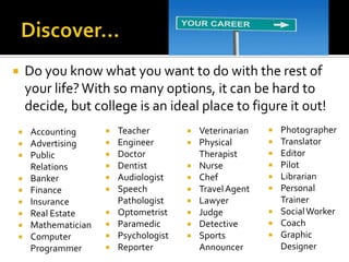 Why go to college | PPTX
