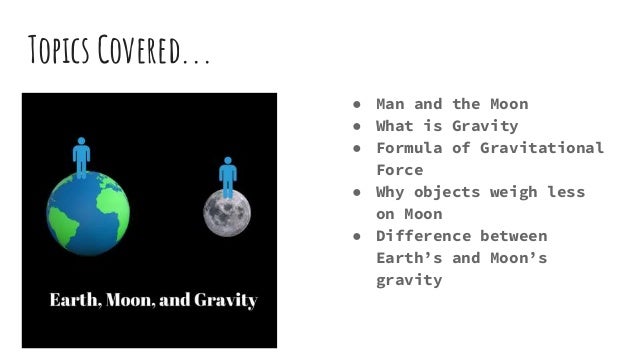 Why Gravity Is Different On Earth And Moon