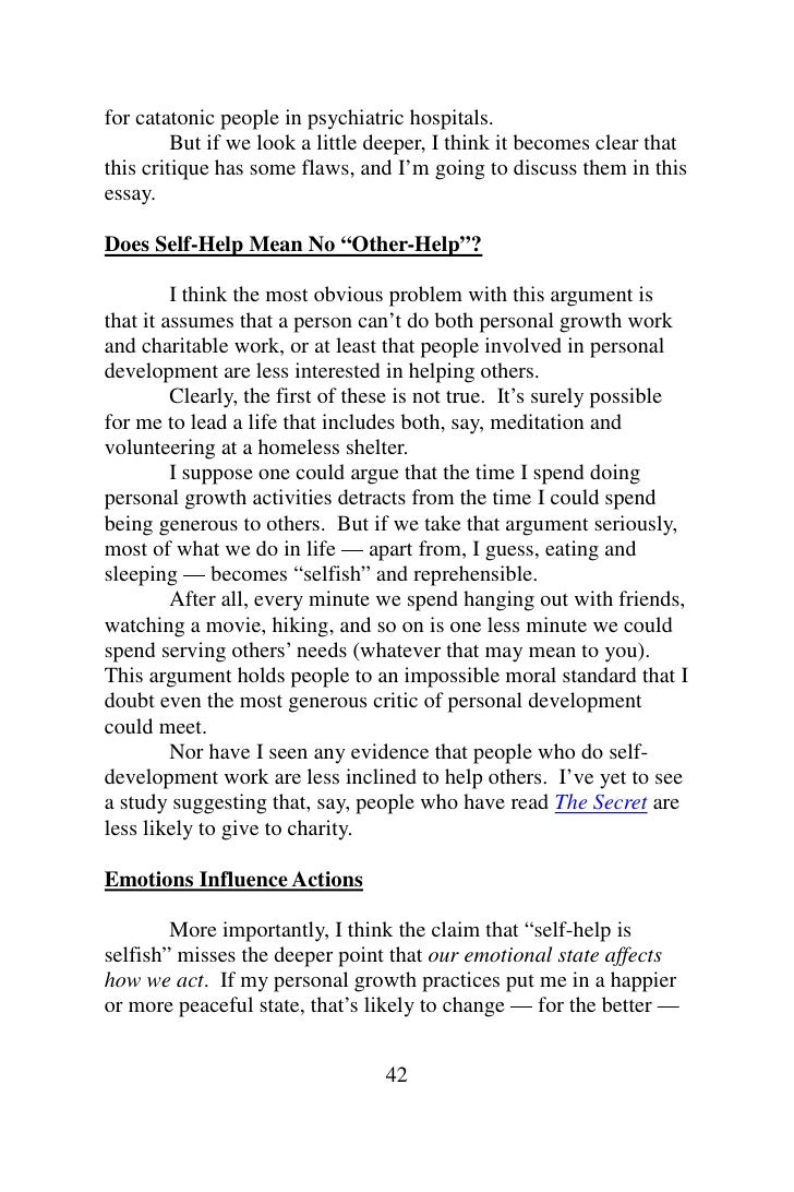 personal growth essay