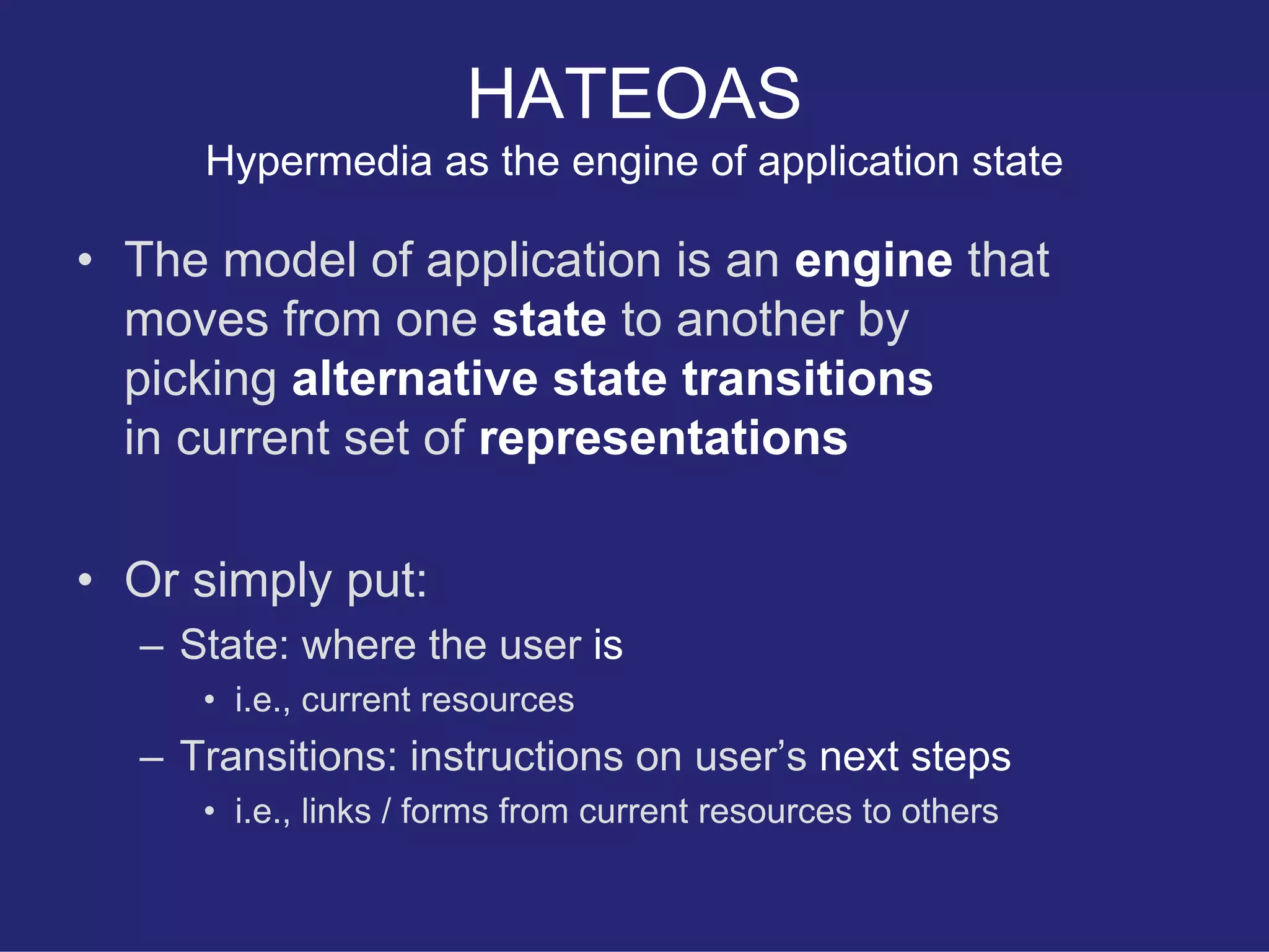 Why HATEOAS