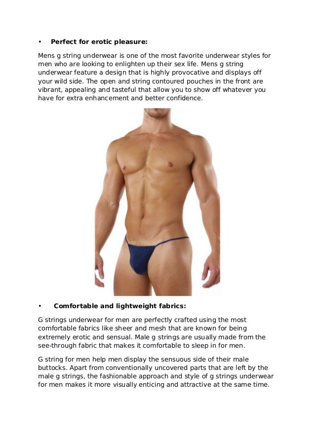 Why Having Male G String Is Important For Your Fashion Sense