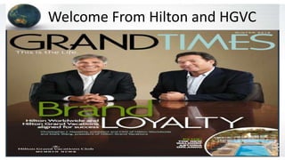 Welcome From Hilton and HGVC