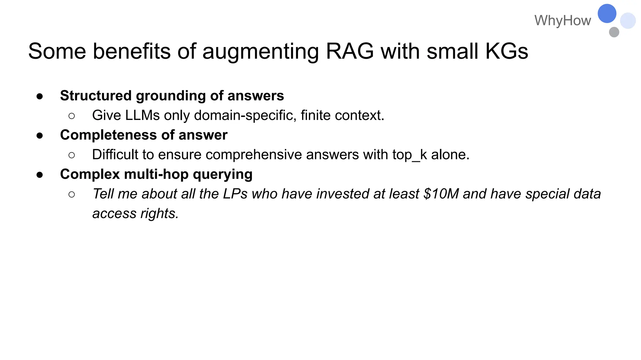 Knowledge Graphs in Retrieval Augmented Generation with WhyHow.AI