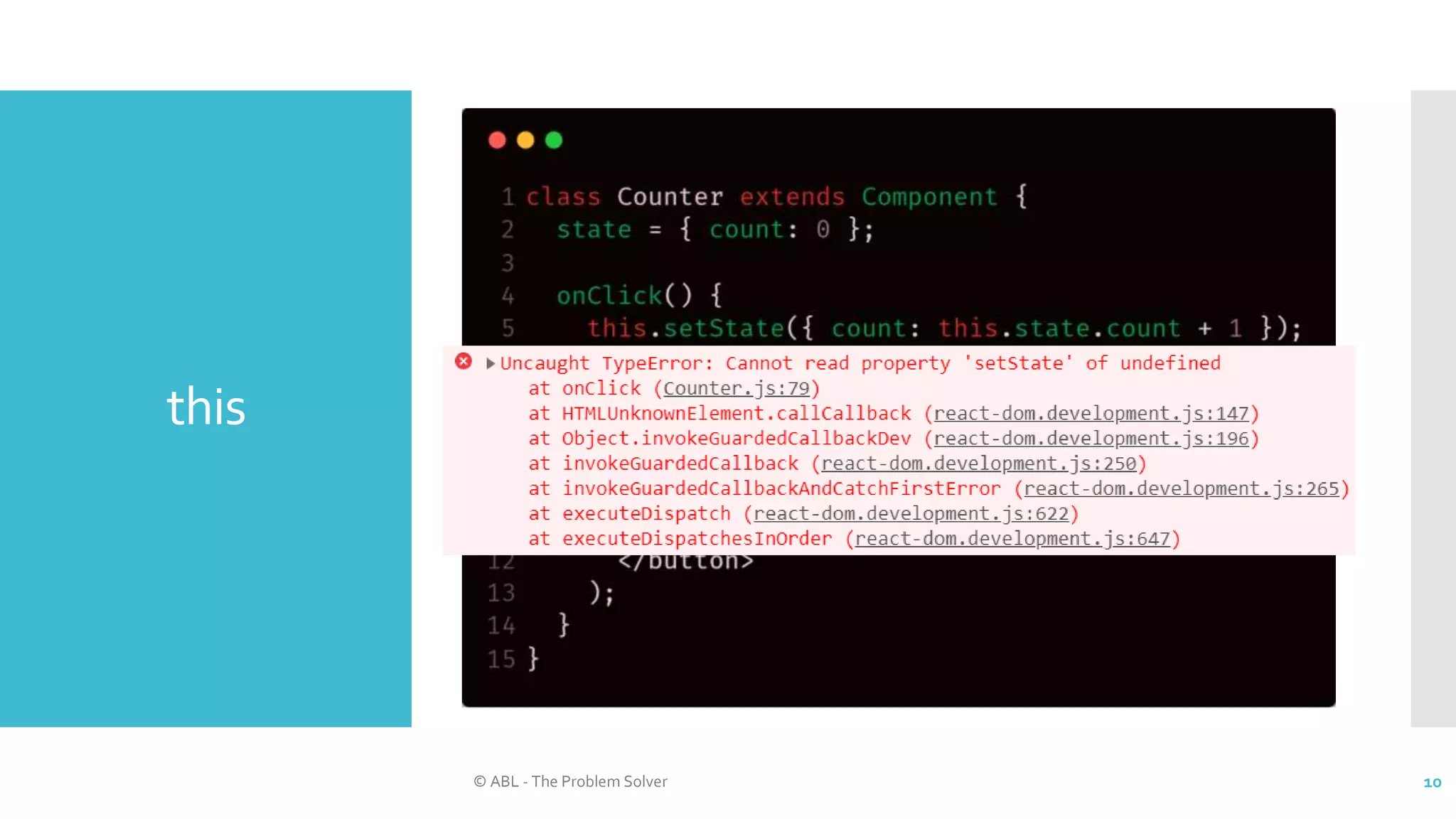 this
© ABL - The Problem Solver 10
 