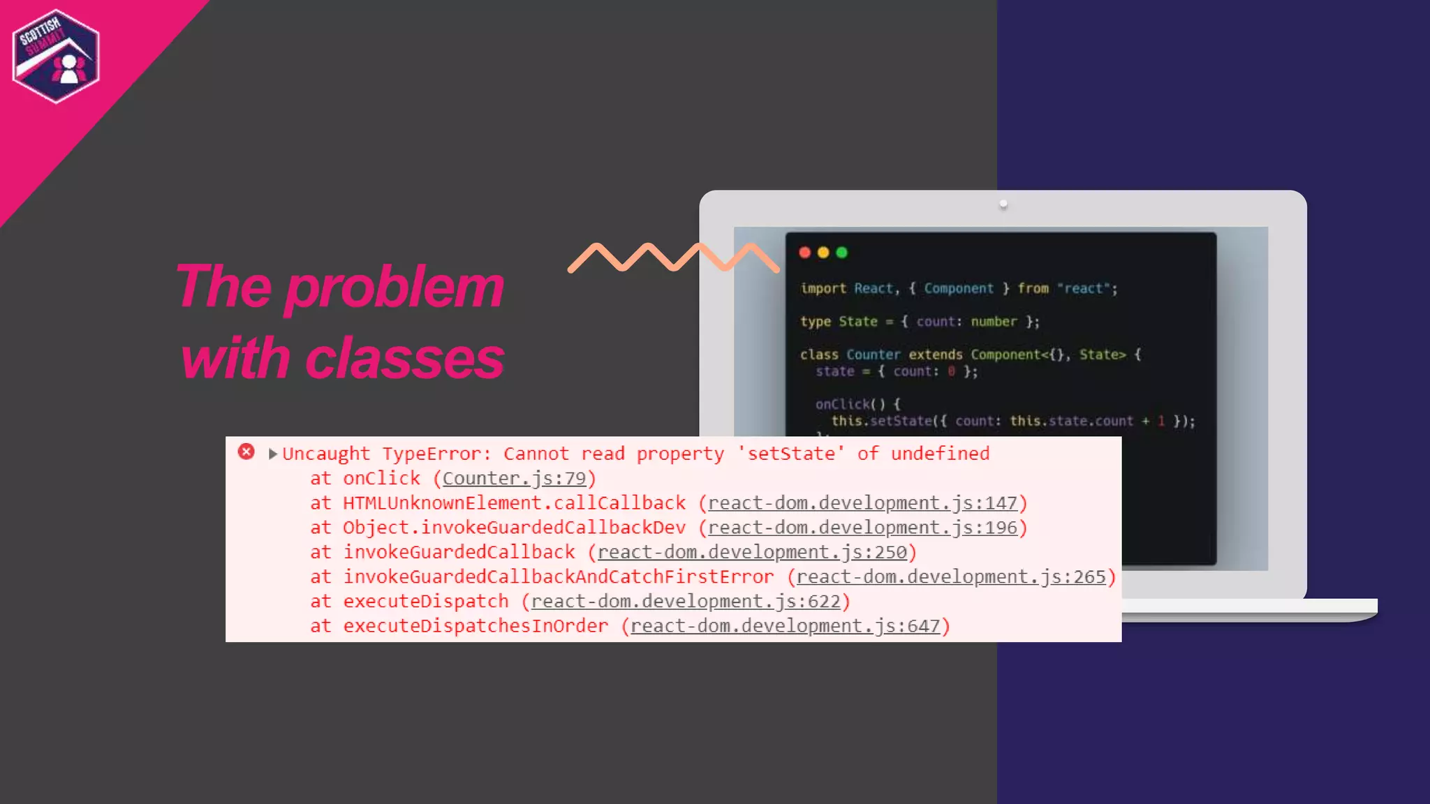 The problem
with classes
 