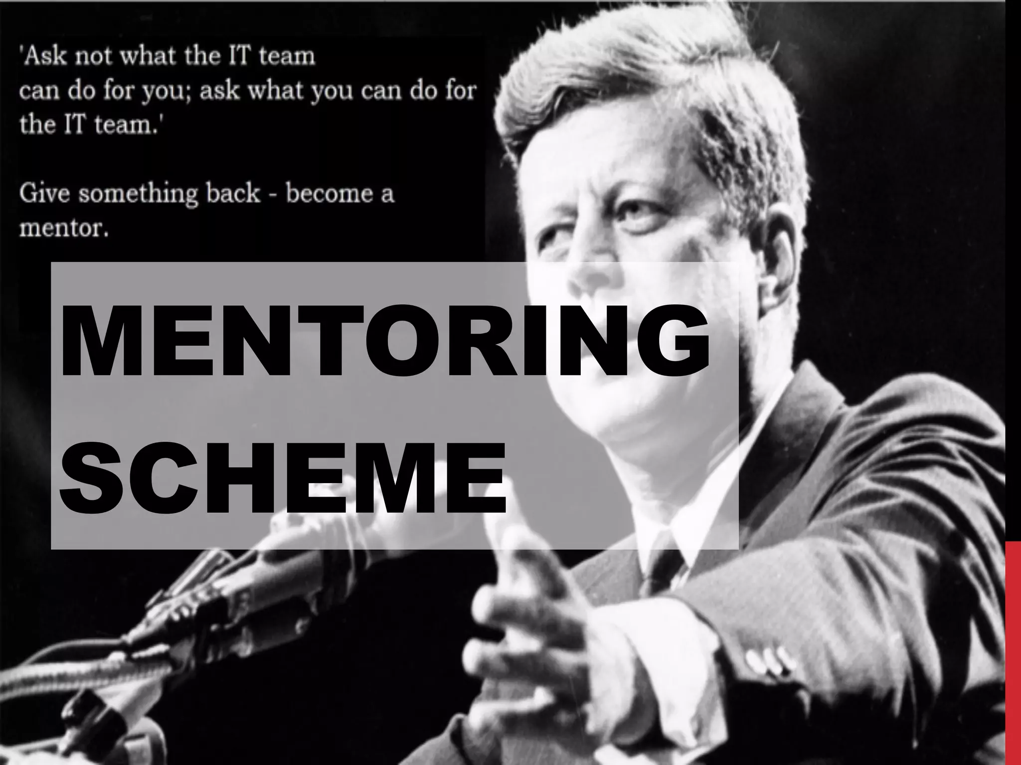 MENTORING
SCHEME
 