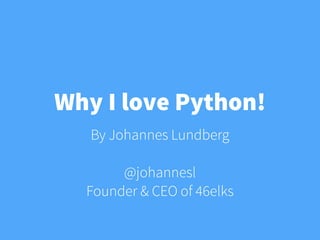 Why I love Python! | PDF