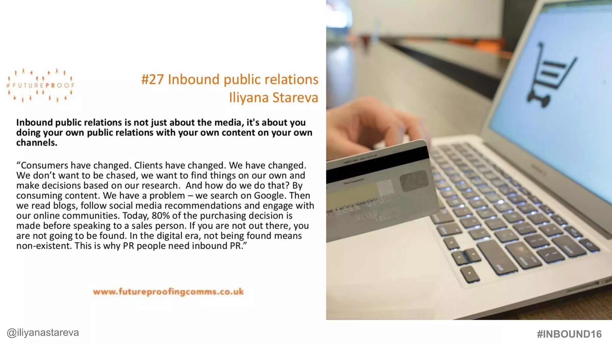 #INBOUND16#InboundPR @iliyanastareva@iliyanastareva
 