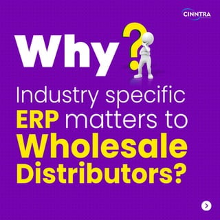 Why Industry-specific ERP matters to Wholesale Distributors 