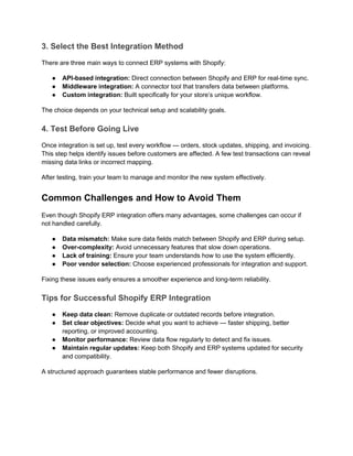 Integrate ERP with Shopify for Time Savings at Scale | PDF