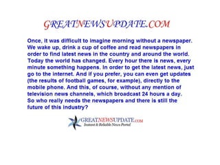 Why internet is better than newspaper (2)