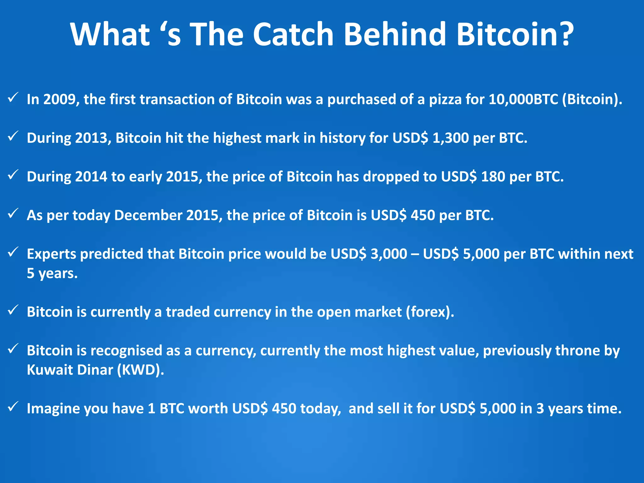 Why invest in bitcoin | PPTX