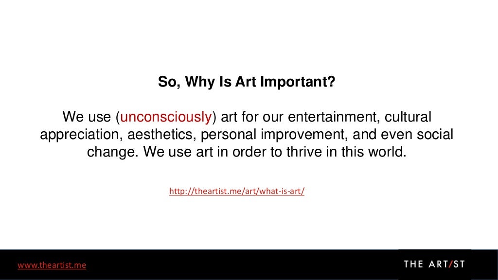 Why is art important?