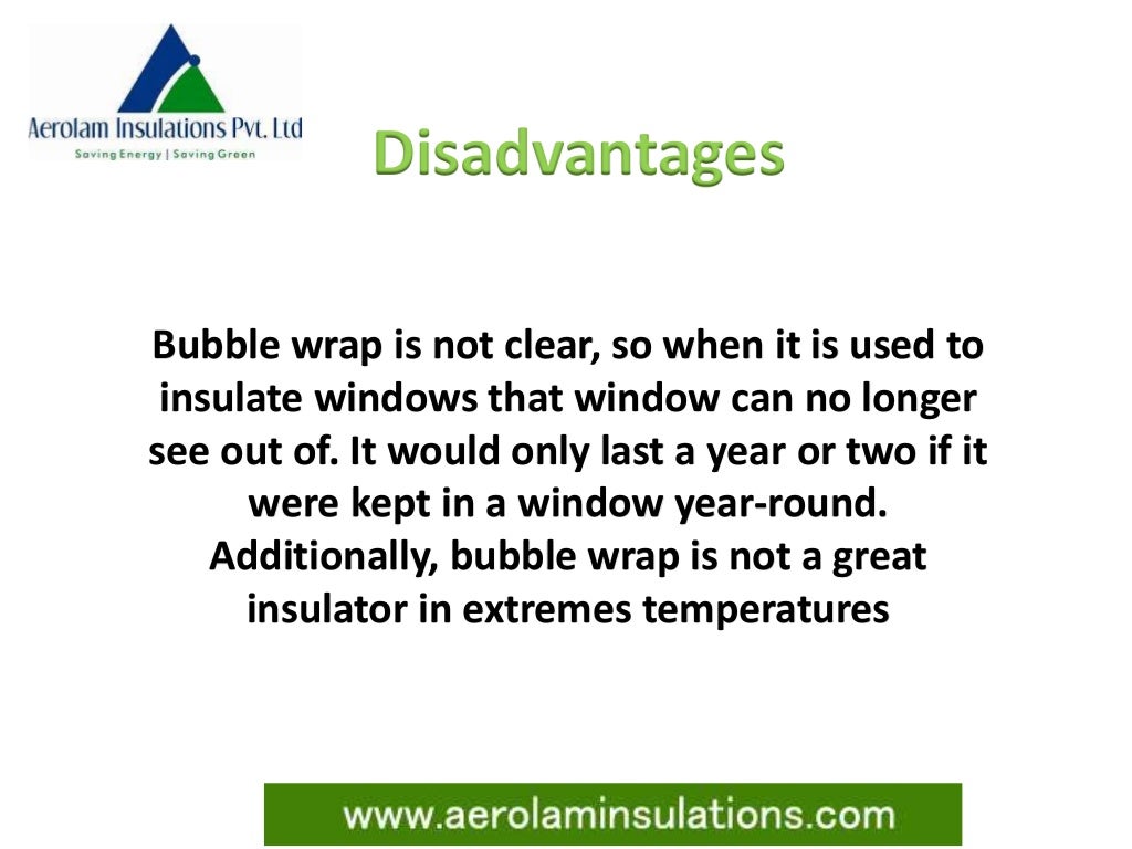 Why Is Bubble Wrap a Good Insulator? Bubble Wrap Insulation