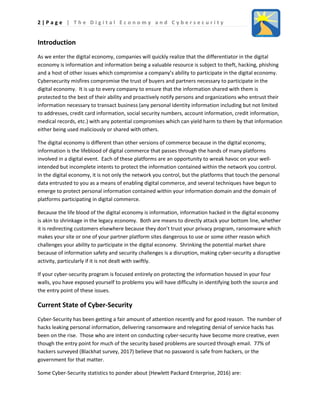 Why is cyber security a disruption in the digital economy | PDF