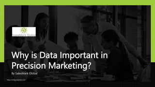 Why is Data Important in
Precision Marketing?
By SalesMark Global
https://salesmarkglobal.com/
 