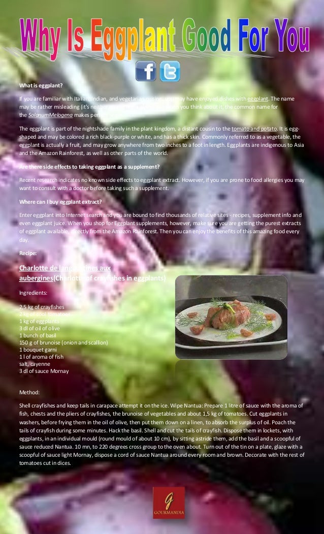 Why is eggplant good for you