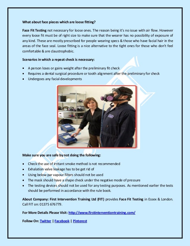 Why Is Face Fit Testing Important