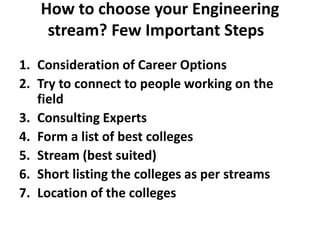 Why i should choose engineering | PPTX