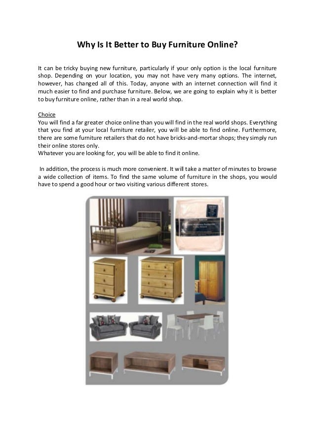 Why Is It Better To Buy Furniture Online