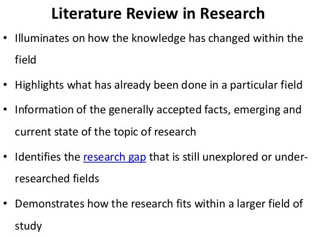 What is literature review in research picture