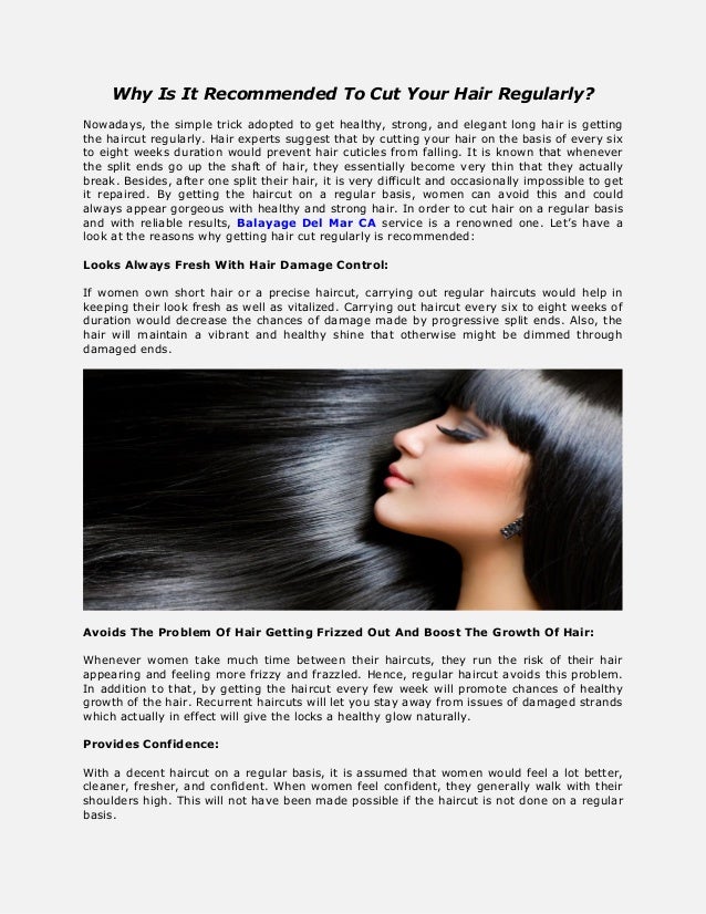 Why Is It Recommended To Cut Your Hair Regularly Docx