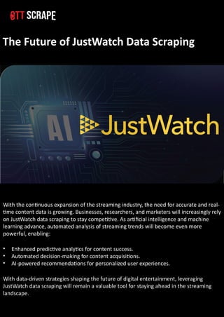 Why Is JustWatch Data Scraping Essential for Competitive Intelligence ...