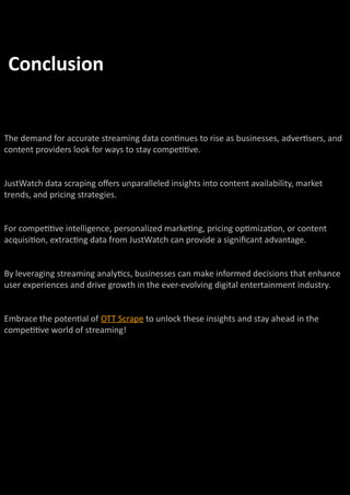 Why Is JustWatch Data Scraping Essential for Competitive Intelligence ...