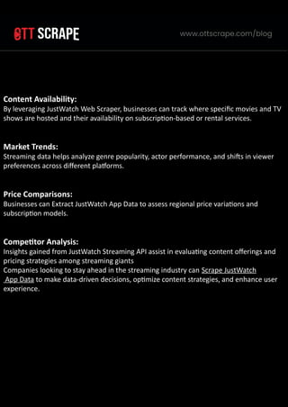 Why Is JustWatch Data Scraping Essential for Competitive Intelligence ...