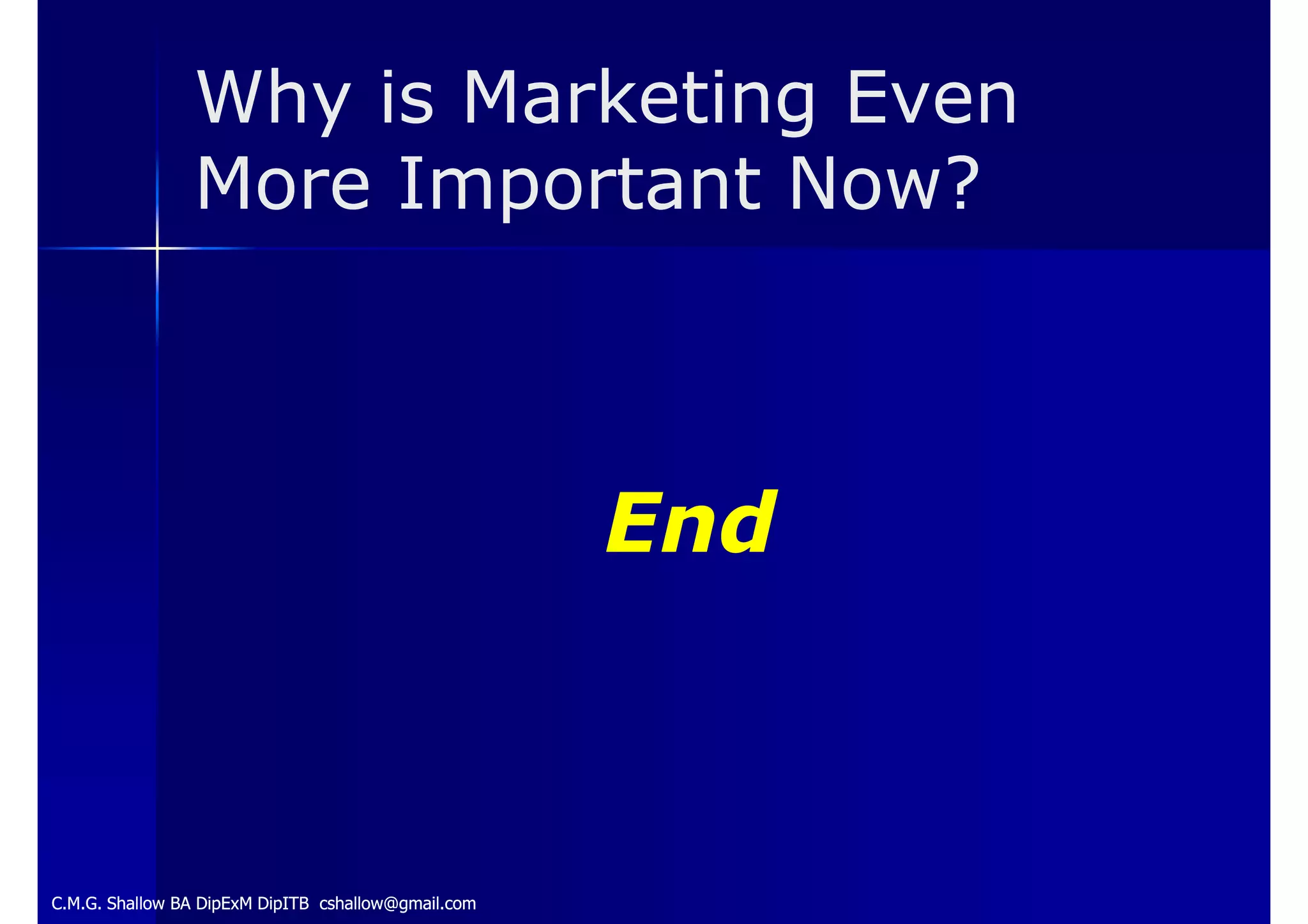 Why Is Marketing Even More Important Now Linkedin