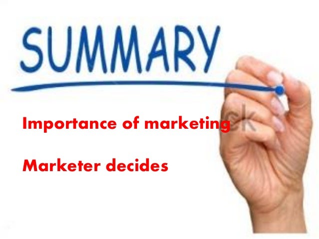 Why is marketing important