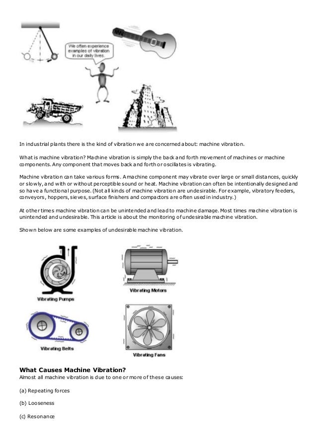 Why is monitoring vibration important
