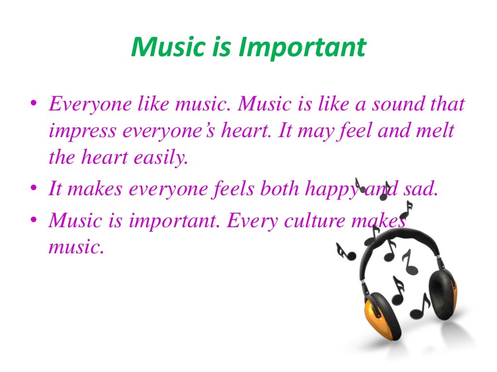 why is music important to society essay