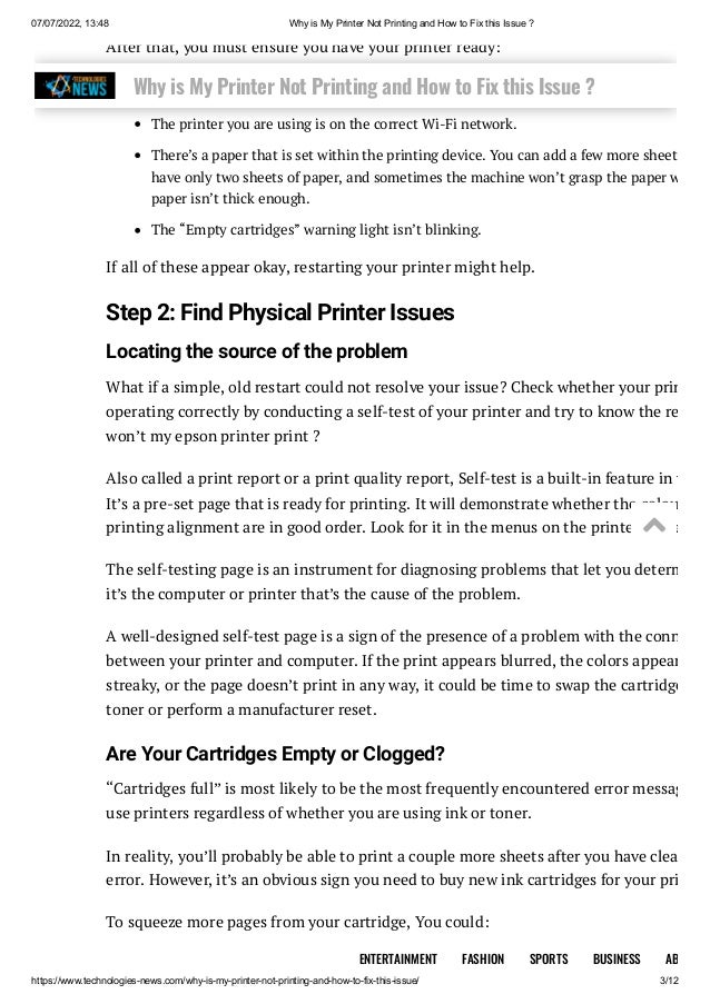 Why is My Printer Not Printing and How to Fix this Issue _.pdf