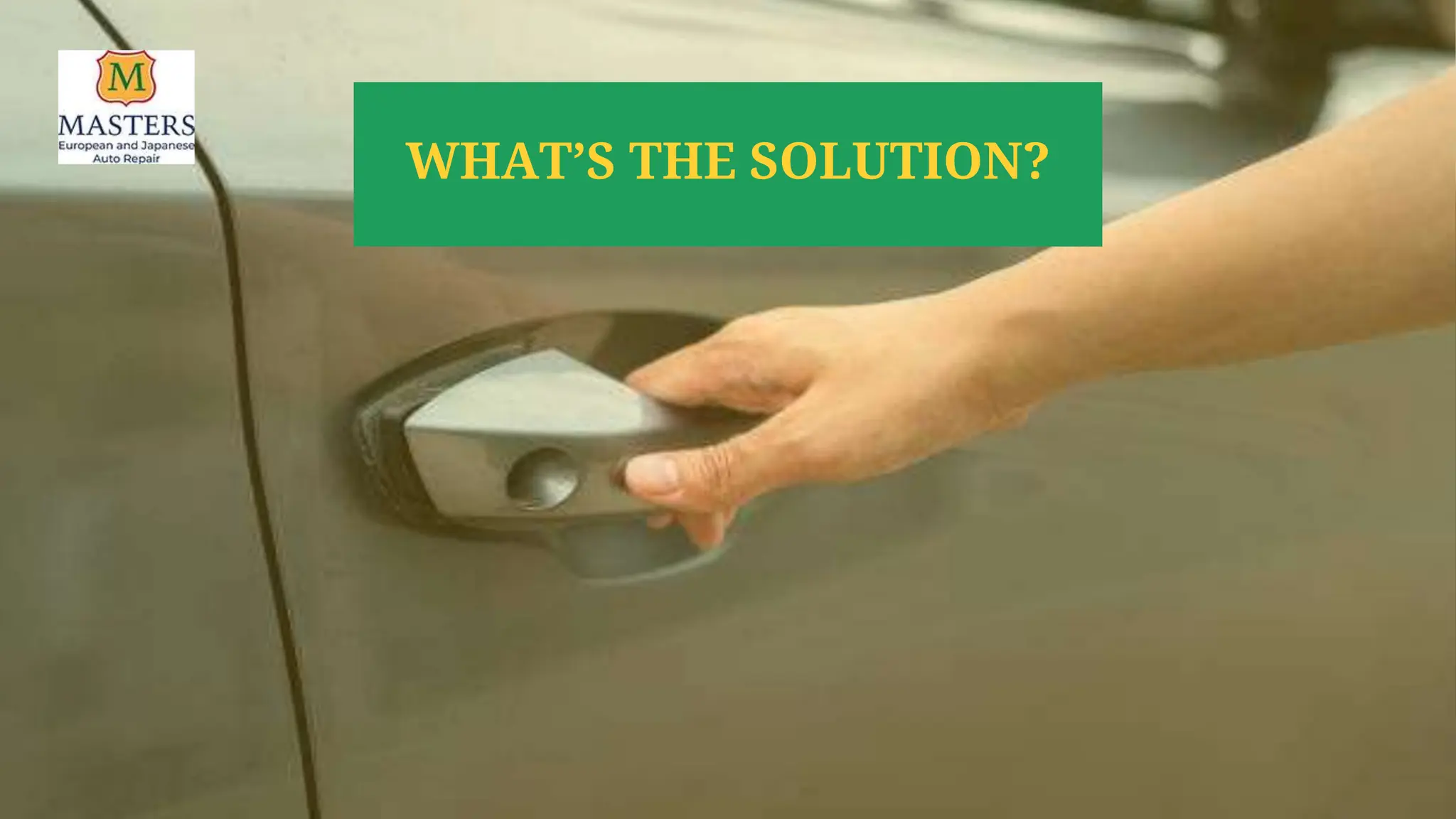 WHAT’S THE SOLUTION?
 