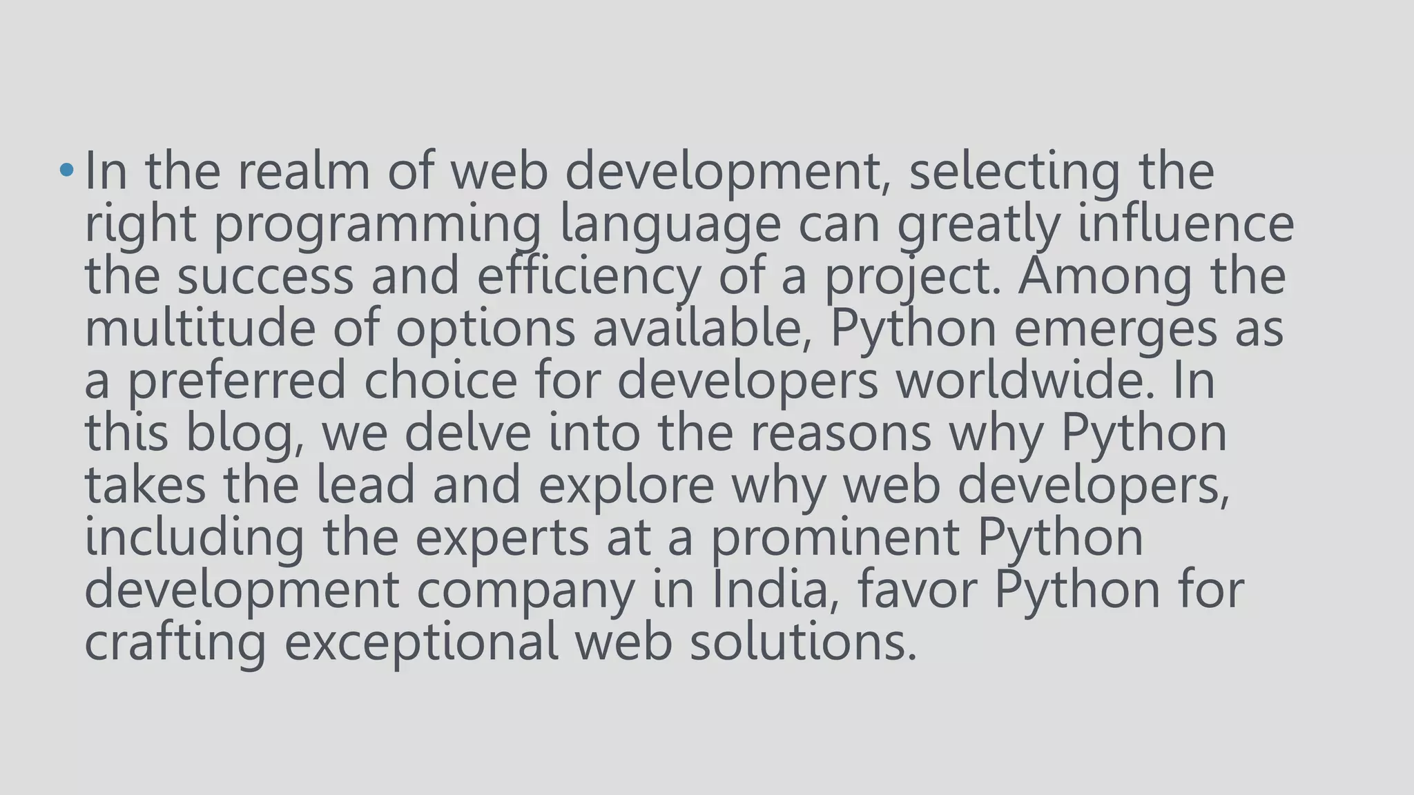 Why is Python preferred over other Programming languages pptt.pptx
