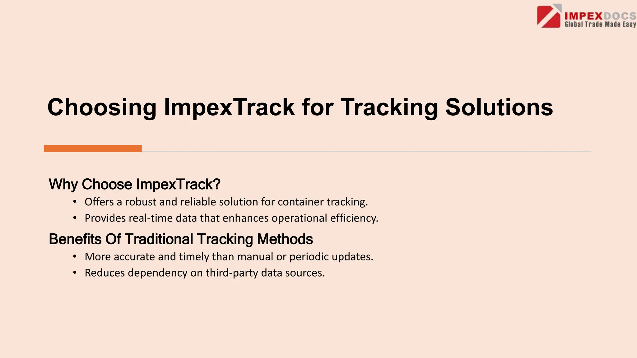 Why Is Real-Time Data Crucial in ImpexTrack's Container Tracking? | PPTX
