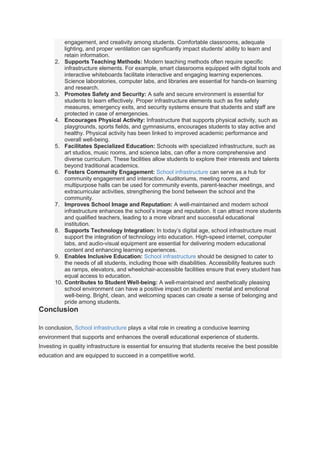 Why is School Infrastructure important in education.docx