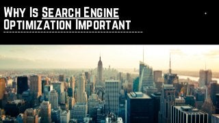 Why Is Search Engine
Optimization Important
 