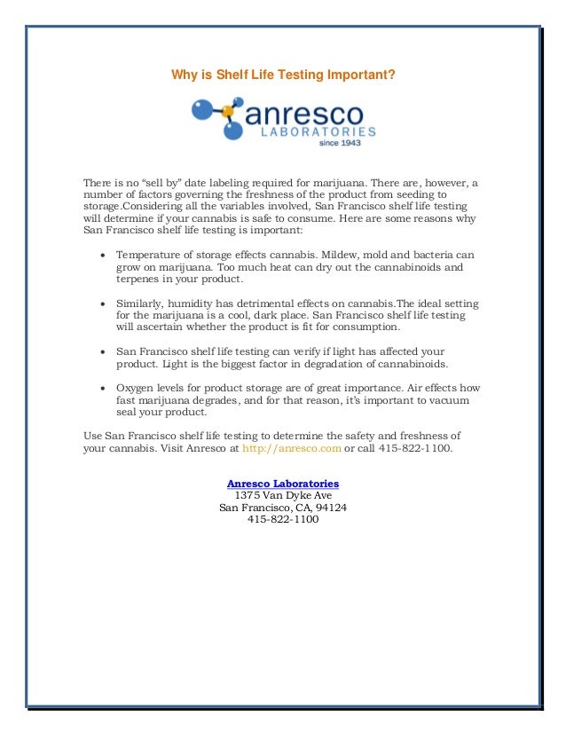 Why is Shelf Life Testing Important?