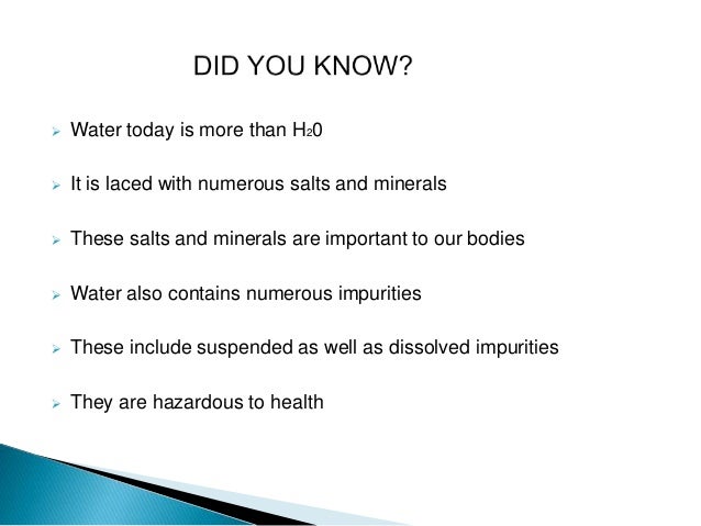 why-is-water-purification-important