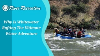 Why Is Whitewater
Rafting The Ultimate
Water Adventure
 
