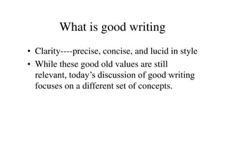 WHY IS WRITING SO IMPORTANT