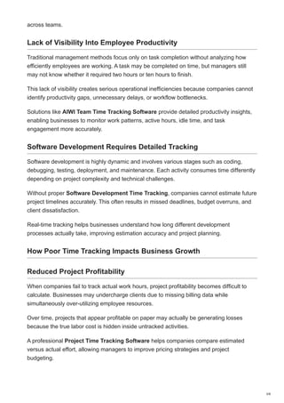 Why IT Companies Lose Billable Hours Without Proper Time Tracking ...
