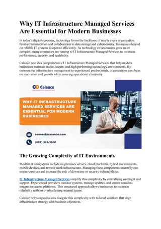 Why IT Infrastructure Managed Services Are Essential for Modern ...