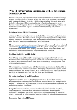 Why IT Infrastructure Services Are Critical for Modern Business Growth.pdf
